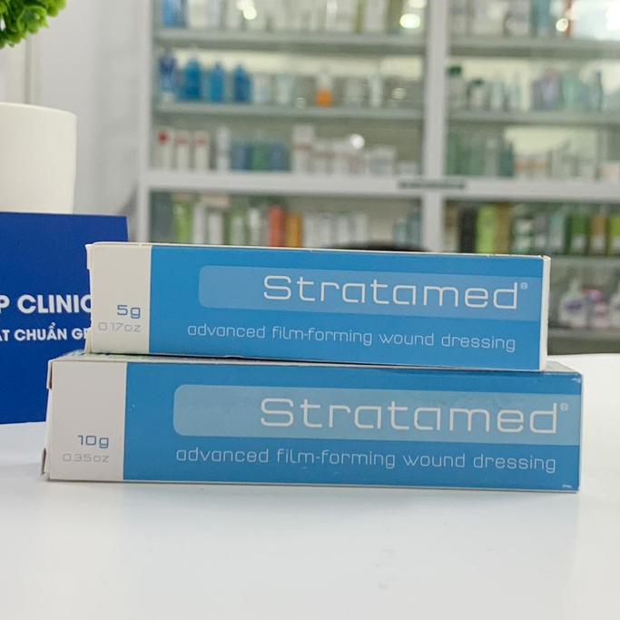 Stratamed Kem sẹo hỗ trợ làm lành vết thương hở và giúp mờ sẹo thâm, sẹo lồi, sẹo lõm