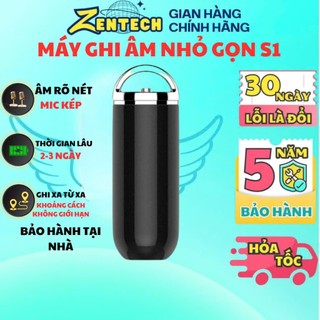 Máy ghi âm mini S1 Hàn Quốc thu âm từ xa, thiết kế nhỏ gọn vỏ kim loại cao cấp, lọc âm tốt - BH 5 năm đổi mới