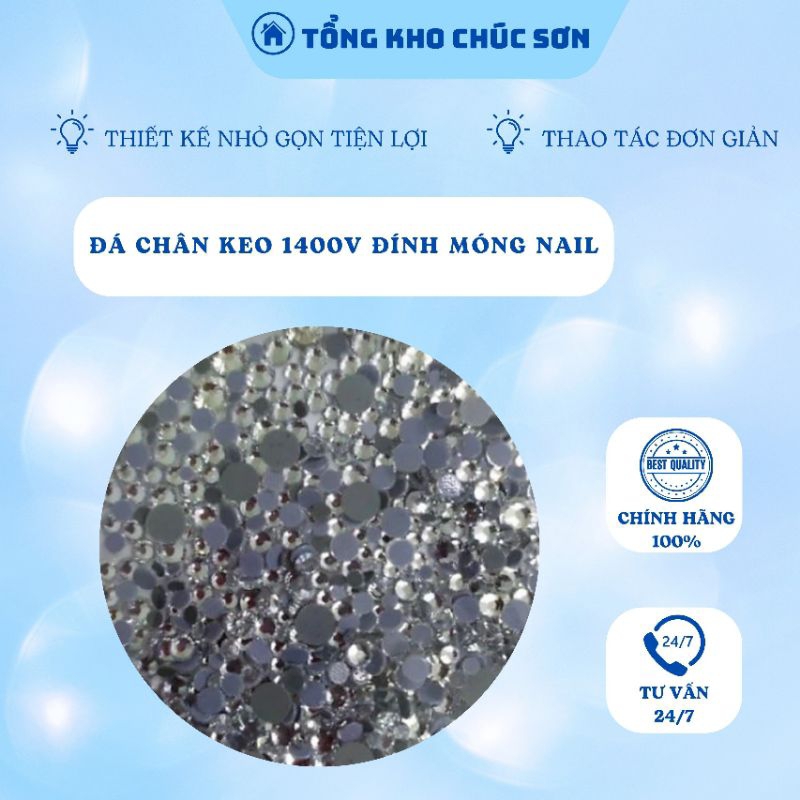Đá Chân Keo 1400v Đính Móng Nail