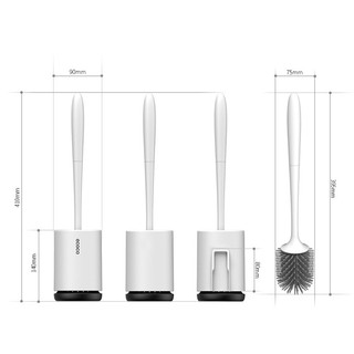 Cọ vệ sinh đầu silicon Ecoco 1803 có dán tường