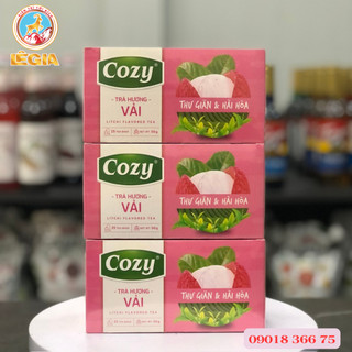 TRÀ COZY TÚI LỌC HƯƠNG VẢI 50G 25 GÓI - LYCHEE FLAVORED COZY TEA