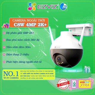 [Nhập ELEZ15 giảm 10%] Camera wifi Ezviz C8W 4MP 2K màu ban đêm, xoay 360, đàm thoại