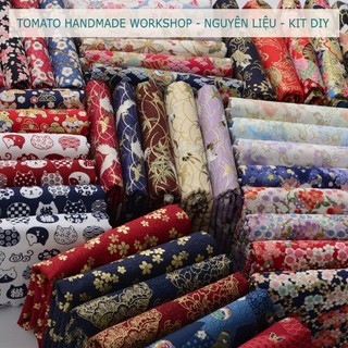 [FreeShip] Vải Linen mộc Họa tiết Nhật May Áo dài, Túi ví Vải, Đồ Handmade - TOMATO HANDMADE WORKSHOP