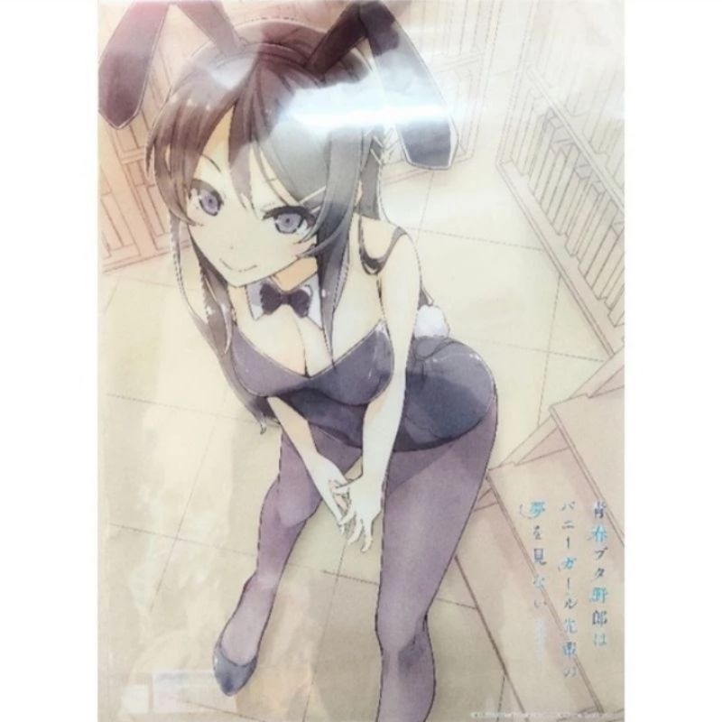 Poster A2 nhựa mềm trong suốt Bunny Girl Senpai gốc Nhật