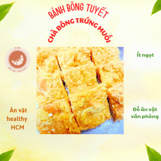 Bánh bông tuyết chà bông trứng muối ít ngọt đồ ăn vặt văn phòng thơm ngon