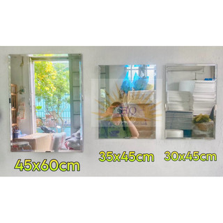 GƯƠNG SOI TREO TƯỜNG VUÔNG KÈM PAS GƯƠNG Hoặc KEO DÁN GƯƠNG