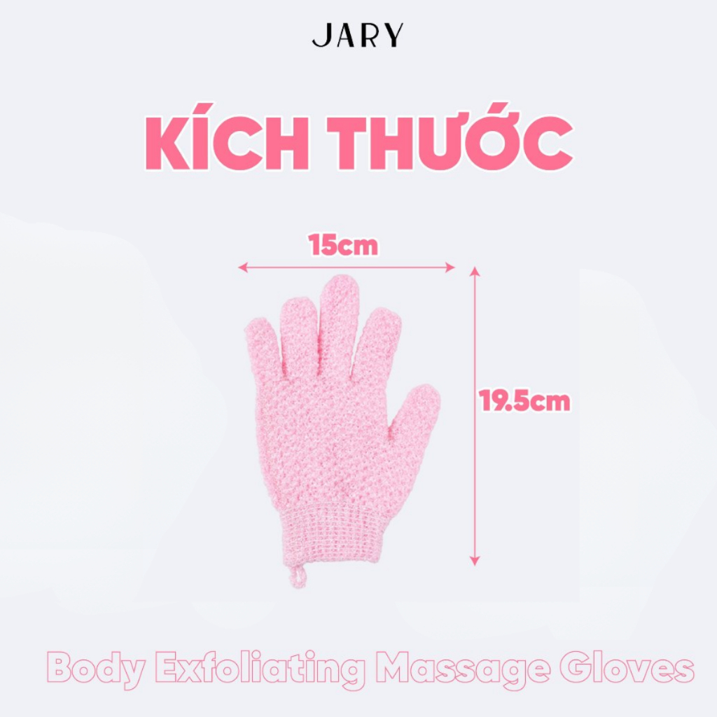 Găng Tay Tẩy Tế Bào Chết Toàn Thân Jary 40D Body Exfoliating Massage  / 10D Body Scrubber Gloves Hàn Quốc