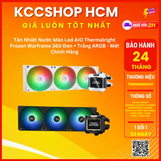 Tản Nhiệt Nước Màn Led AIO Thermalright Frozen Warframe 360 Đen + Trắng ARGB - Bảo Hành 24 Tháng