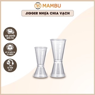 [Sỉ] Jigger nhựa 2 đầu 10/20CC - Jigger nhựa 20/40CC - Đinh lượng có chia vạch - Thiết bị máy móc pha chế