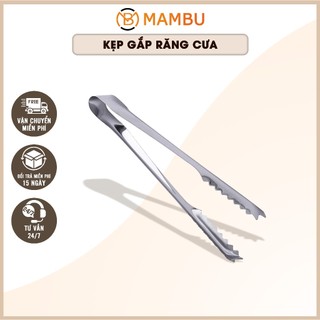 [Sỉ] Kẹp gắp trái cây, đá Inox 19cm - Thiết bị máy móc pha chế