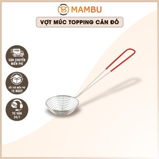 [Sỉ] Vợt múc topping trân châu inox -  Vợt lưới vớt đồ - Thiết bị máy móc pha chế