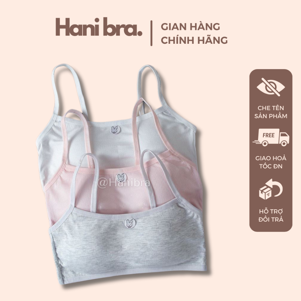 Áo lót, bra lá học sinh chất tăm cotton