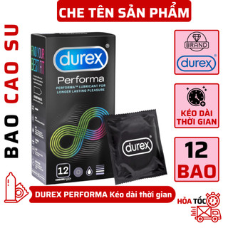 Bao Cao Su Durex Performa KÉO DÀI CUỘC YÊU hộp 12 bao