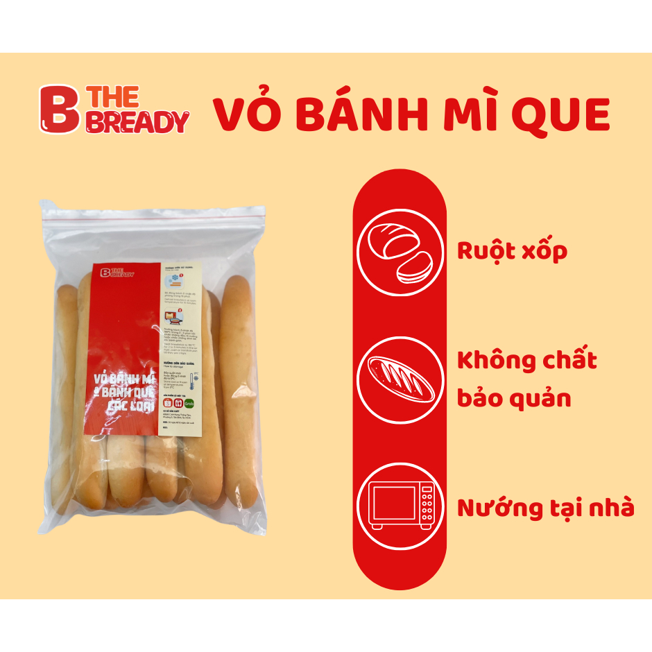 Bánh mì que tươi đông lạnh The Bready