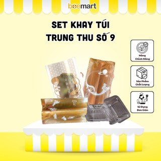 Set khay túi đựng bánh trung thu số 9 đựng bánh 125g-150g
