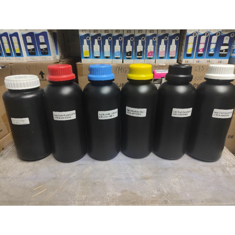 HCM- Mực in UV Epson trung tính UV ink (1 lít) đầu phun Epson DX5 DX7 I3200 XP600.