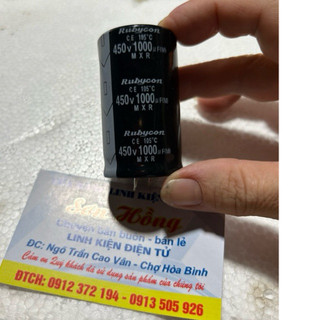 Tụ hoá 1000Uf-400V (3.5x6)