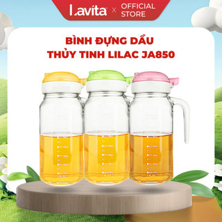 Bình đựng dầu thủy tinh bát giác lilac ja850 900ml