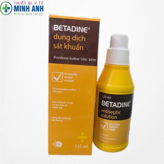 Dung dịch Betadine sát khuẩn 125ml