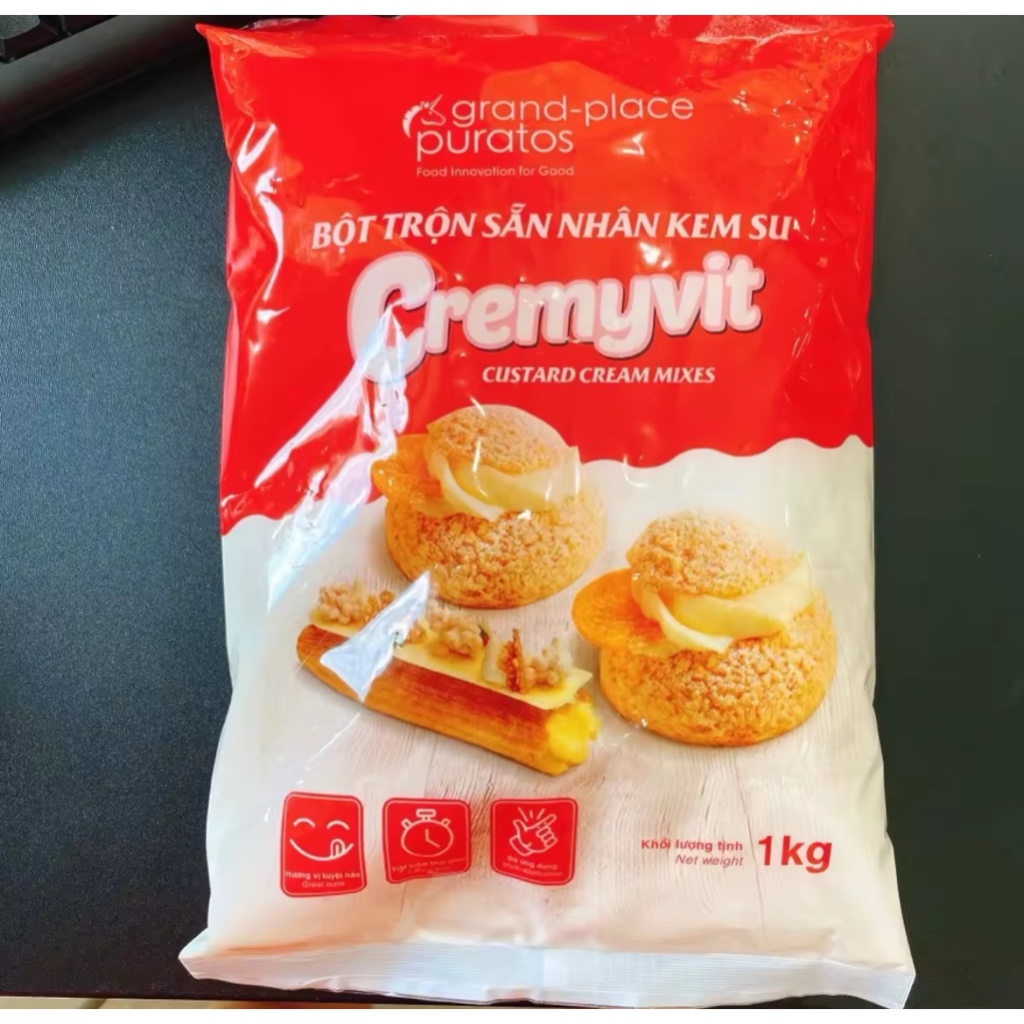 Bột Trộn sẵn Nhân Su Kem Cremyvit Puratos 1kg