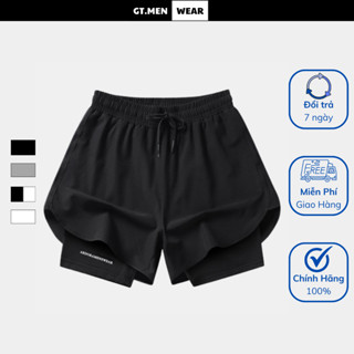 Quần Đùi Short Thể Thao Ngắn Nam Nữ 2 Lớp Tập Gym,Chạy Bộ, Bơi, Đạp Xe,Chơi Thể Thao Bốn Mùa Gt.menwear