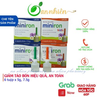 Dung dịch thụt trực tràng Miniron kids Cát Linh hiệu quả, an toàn