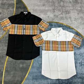 Áo sơ mi nam ngắn tay boy phố chất vải thun lạnh phối BBR FASHION mẫu mới HOTTREND BOUTIQUE_MENSWEAR