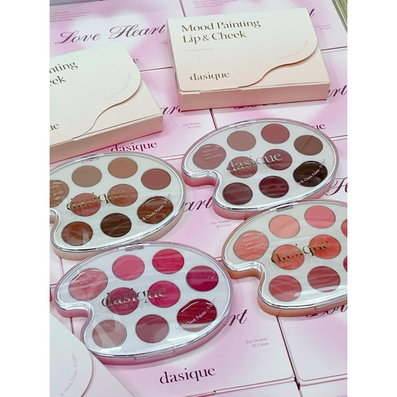 [SẴN -AUTH 100%] BẢNG SON & MÁ HỒNG DASIQUE MOOD PAINTING LIP & CHEEK