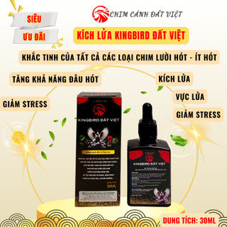  1 Lọ Vitamin Kích Lửa Chim Cảnh KINGBIRD ĐẤT VIỆT - Vực Lửa Tất Cả Các Dòng Chim Lười Hót Ít Hót 
