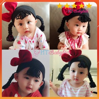 Băng Đô Co Giãn Thắt Nơ Xinh Xắn Cho Bé Gái