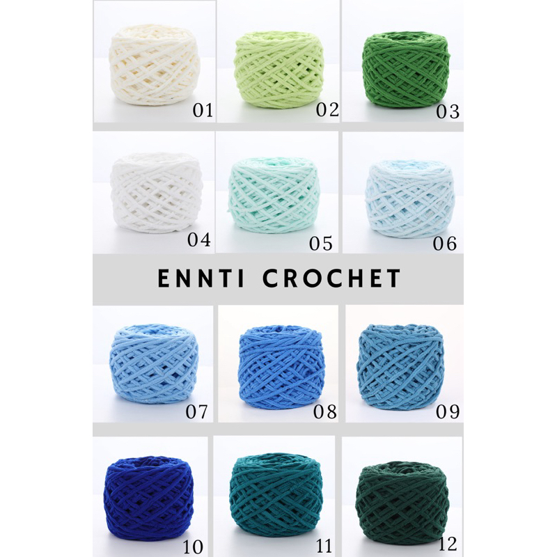 Len nhung đũa bông sữa sợi 5mm 165g - Bảng màu ngọt ngào #tiemlencantho #lennhungdua165g