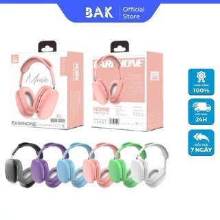 SU17 Tai nghe Bluetooth không dây BAK MZ09 Tai nghe Bluetooth giảm tiếng ồn qua tai có micrô