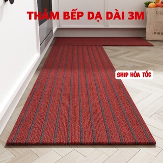  Thảm trải sàn bếp dạ size dài thấm hút nước tốt chống trượt 