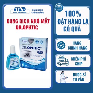 Dung dịch nhỏ mắt dr.ohtic - làm sạch mắt, giảm khô mắt, mỏi mắt, ngứa mắt, giúp mắt sáng khỏe