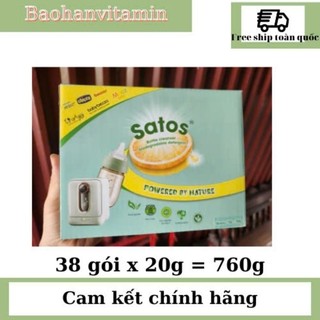  Bột rửa bình sữa Satos cho máy rửa bình sữa dạng gói tiện lợi 760g mới 