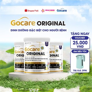 Combo 3 Sữa Gocare Original cho người ung thư cần hỗ trợ hồi phục sức khỏe, dùng được cho người bị tiểu đuờng - Hộp 900G