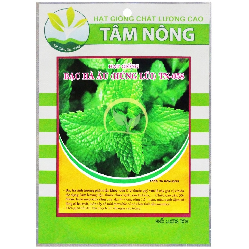 Hạt Giống Bạc Hà Âu 200Mg