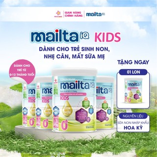 Combo 4 Sữa bột Mailta iQ kids giúp trẻ tăng cân và phát triển toàn diện - Hộp 800G
