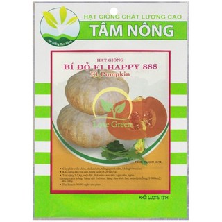 Hạt Giống Bí Đỏ F1, Bí Sáp (Trái Tròn) 2G