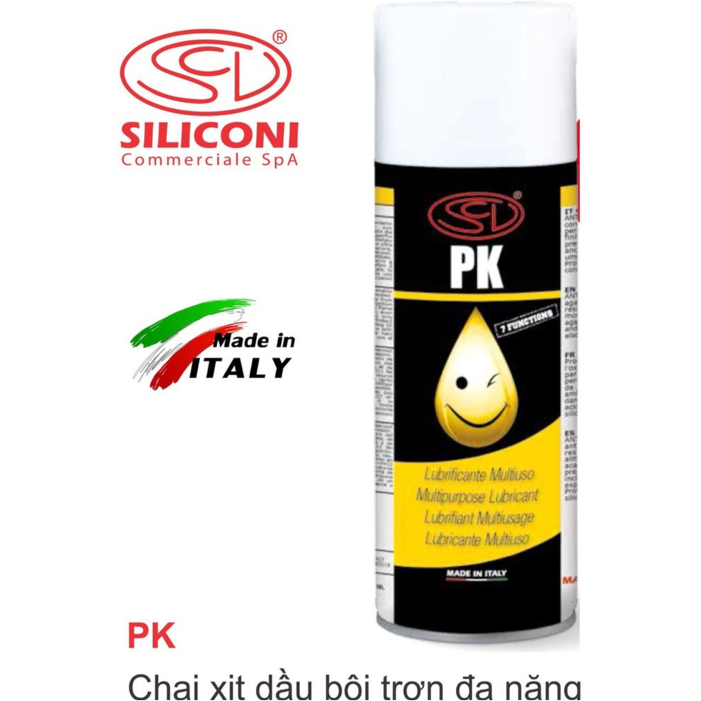 Chai xịt bôi trơn chống rỉ sét PK chính hãng Siliconi Ý và RP7 chính hãng Selleys Úc