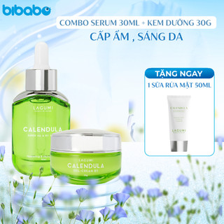 [BIBABO] Set Serum Lagumi 30ml và Kem dưỡng Lagumi 30g siêu cấp ẩm phục hồi với super HA & B5