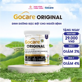 Sữa Gocare Original cho người ung thư cần hỗ trợ hồi phục sức khỏe, người tiểu đường - Hộp 900G