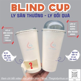 SET 100 Cốc giấy săn quà, Blind Cup, ly săn thưởng, cốc giấy xé quà, ly giấy 650ml, ly giấy tăng quà, ly giấy đổi quà.