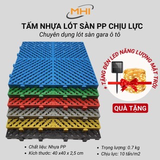 [Hỏa Tốc HCM] Tấm Lót Sàn Nhựa Siêu Bền PP 40*40cm 750gr . Vỉ nhựa lót sàn cho Gara, Tiệm Sửa Xe