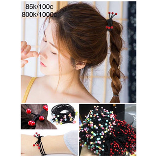 100 chiếc dây cột tóc giá rẻ 6 mã Xưởng cột tóc Morish