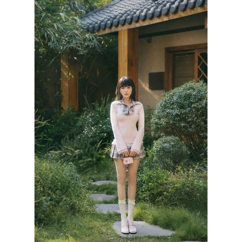 Váy phối cổ sơ mi 𝐀𝐒𝐇𝐘𝐋𝐄𝐘