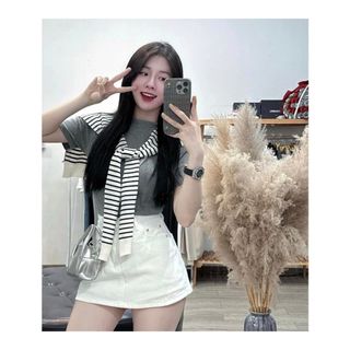 Áo phông cổ 2p trơn cộc tay
