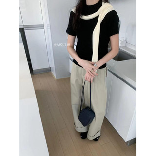 Áo phông cổ 2p trơn cộc tay