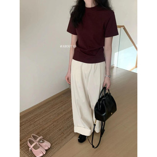 Áo phông cổ 2p trơn cộc tay