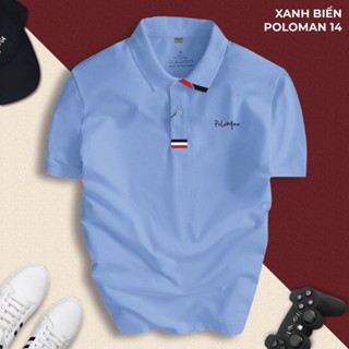  Áo Thun Polo Nam POLOMAN 14 Vải CVC Cá Sấu Cotton Cao Cấp Trẻ Trung Thanh Lịch Sang Trọng 